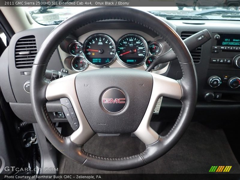 Onyx Black / Ebony 2011 GMC Sierra 2500HD SLE Extended Cab 4x4