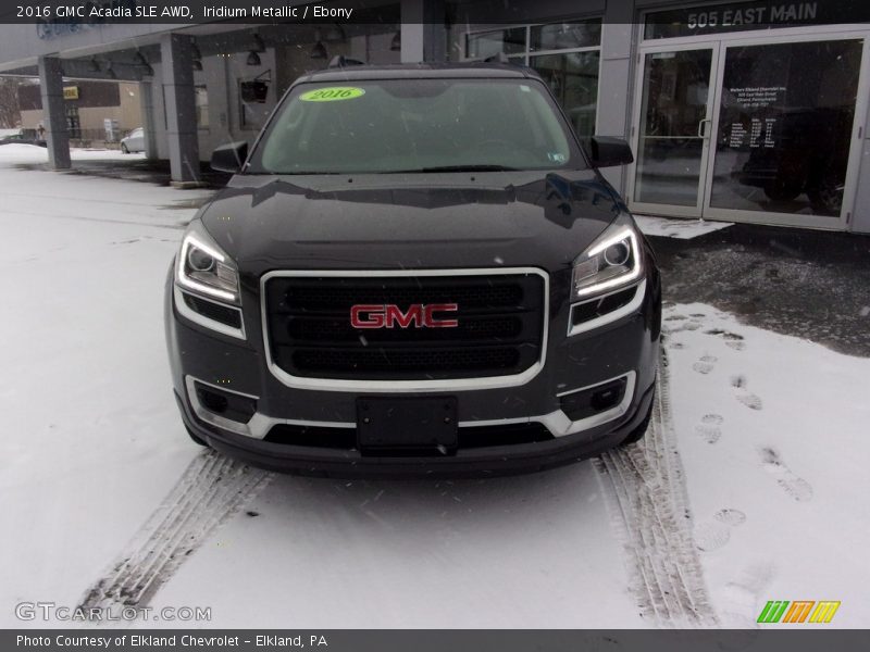 Iridium Metallic / Ebony 2016 GMC Acadia SLE AWD