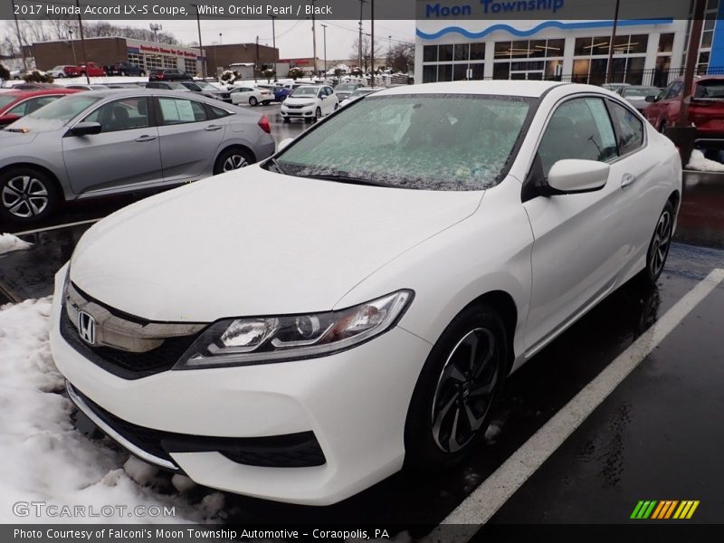 White Orchid Pearl / Black 2017 Honda Accord LX-S Coupe