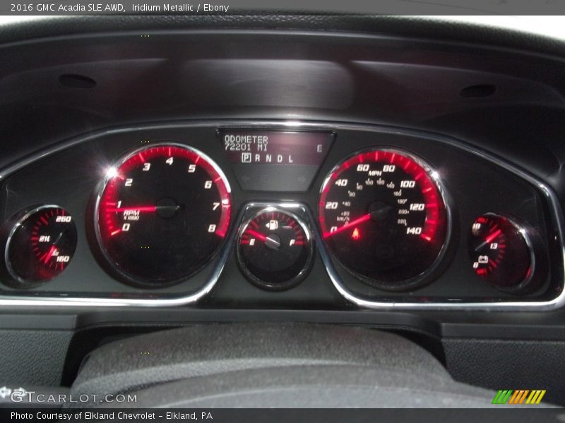 Iridium Metallic / Ebony 2016 GMC Acadia SLE AWD