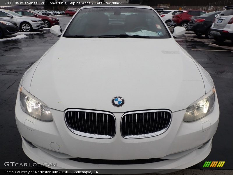 Alpine White / Coral Red/Black 2013 BMW 3 Series 328i Convertible