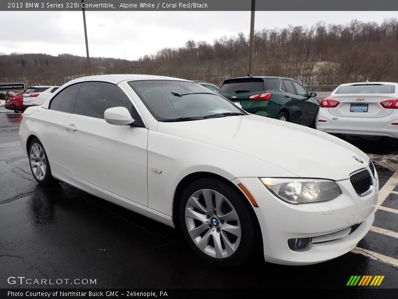 Alpine White / Coral Red/Black 2013 BMW 3 Series 328i Convertible