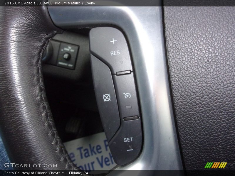 Iridium Metallic / Ebony 2016 GMC Acadia SLE AWD