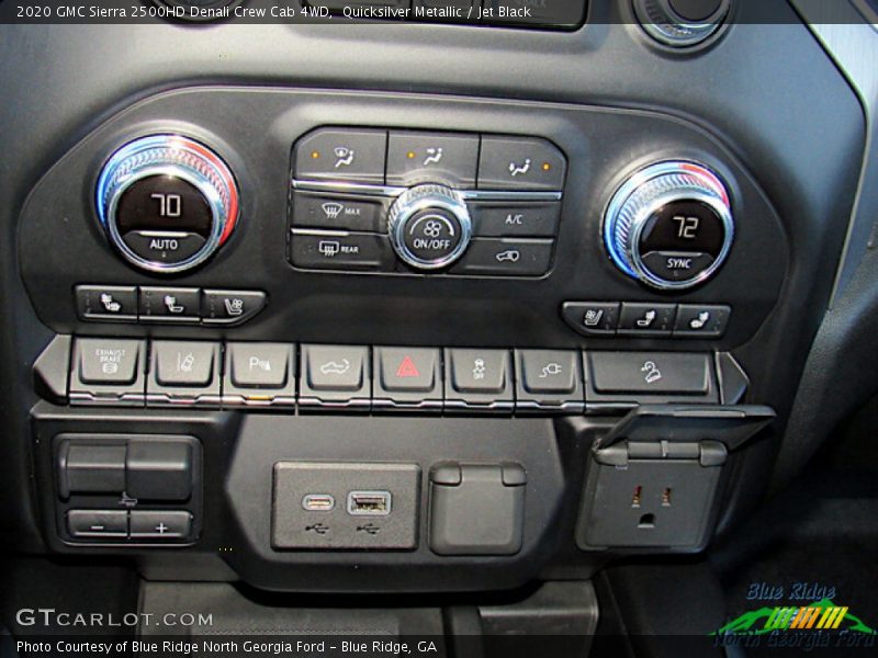 Quicksilver Metallic / Jet Black 2020 GMC Sierra 2500HD Denali Crew Cab 4WD