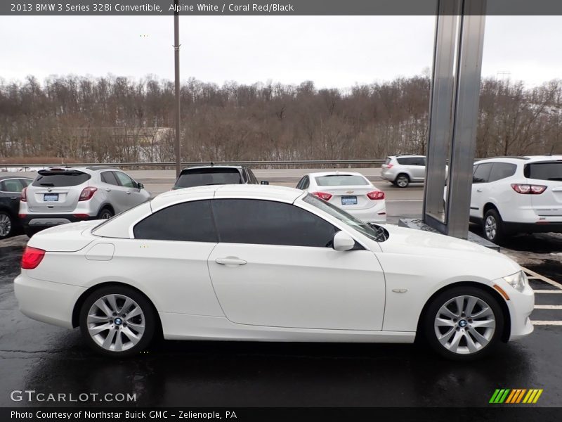 Alpine White / Coral Red/Black 2013 BMW 3 Series 328i Convertible