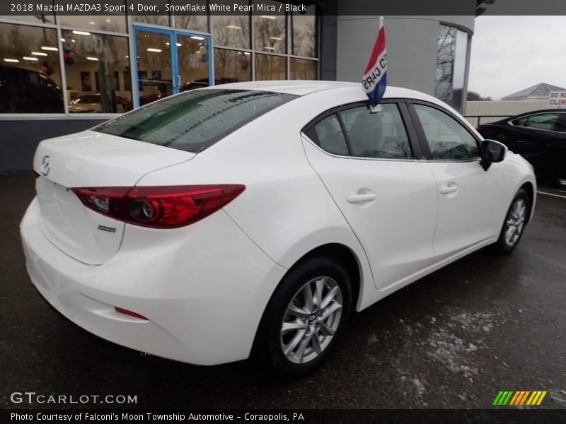 Snowflake White Pearl Mica / Black 2018 Mazda MAZDA3 Sport 4 Door