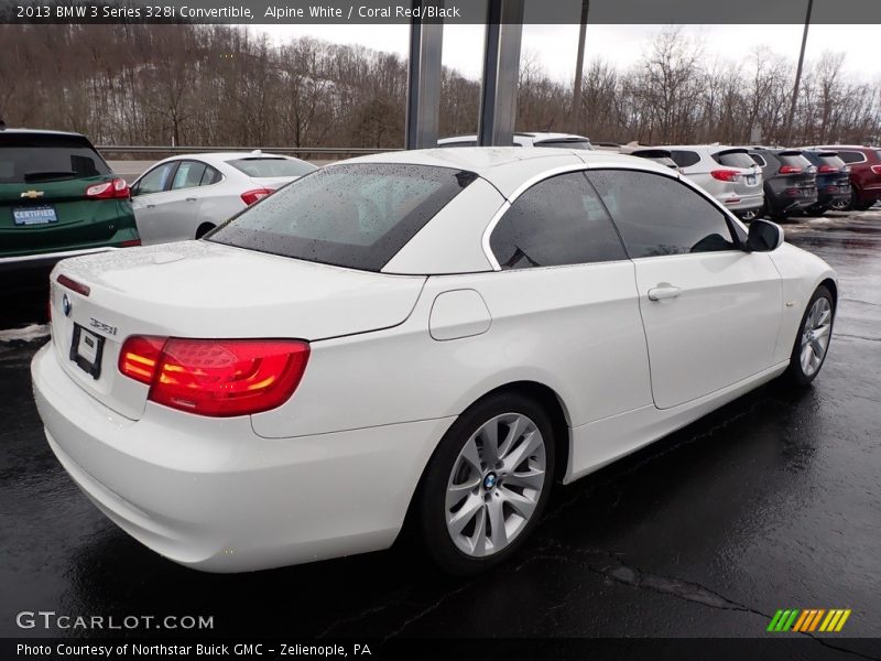 Alpine White / Coral Red/Black 2013 BMW 3 Series 328i Convertible