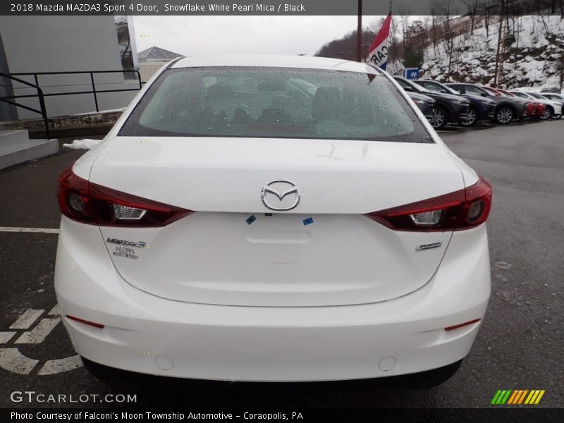 Snowflake White Pearl Mica / Black 2018 Mazda MAZDA3 Sport 4 Door