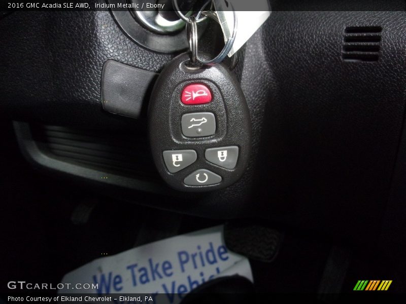 Iridium Metallic / Ebony 2016 GMC Acadia SLE AWD