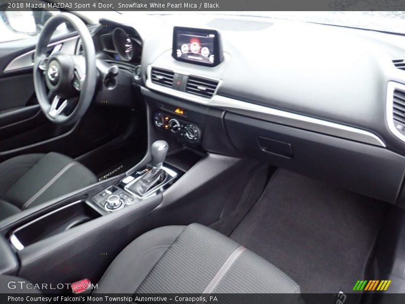 Snowflake White Pearl Mica / Black 2018 Mazda MAZDA3 Sport 4 Door