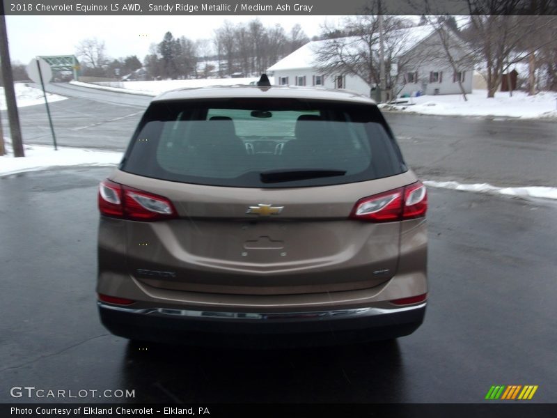 Sandy Ridge Metallic / Medium Ash Gray 2018 Chevrolet Equinox LS AWD