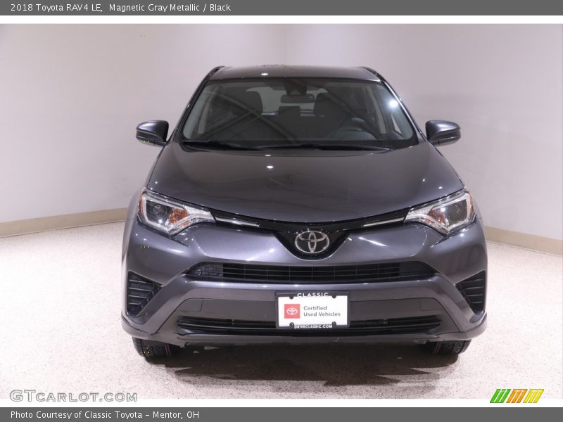 Magnetic Gray Metallic / Black 2018 Toyota RAV4 LE