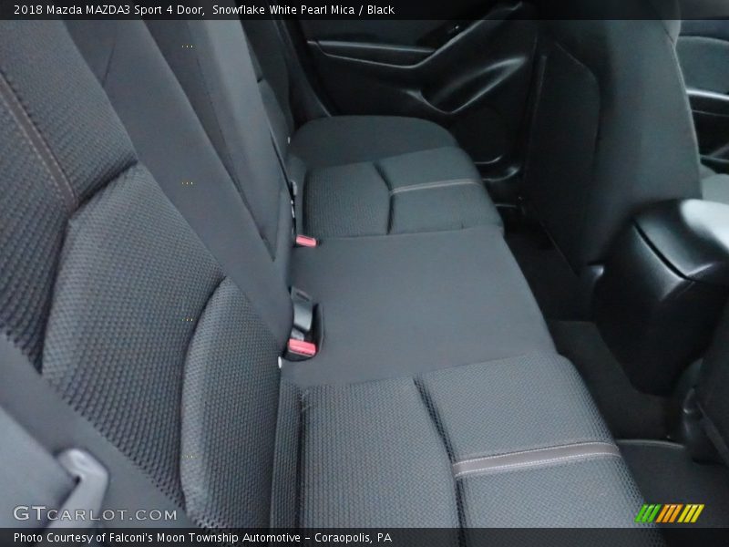 Snowflake White Pearl Mica / Black 2018 Mazda MAZDA3 Sport 4 Door