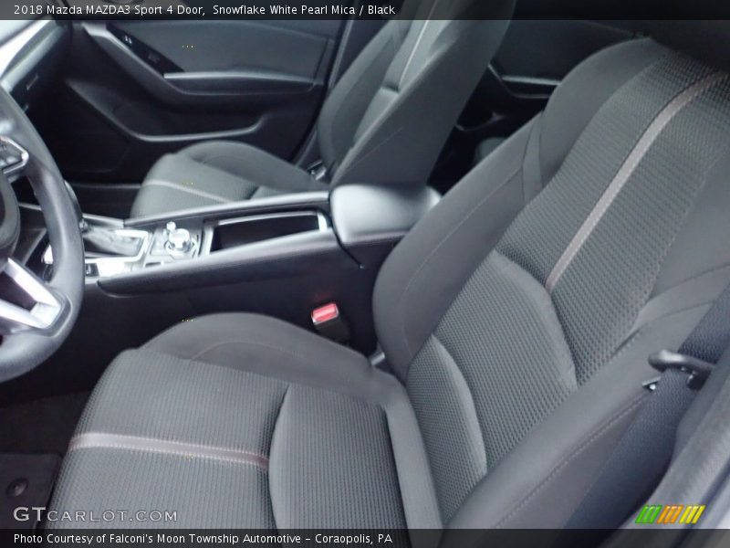 Snowflake White Pearl Mica / Black 2018 Mazda MAZDA3 Sport 4 Door
