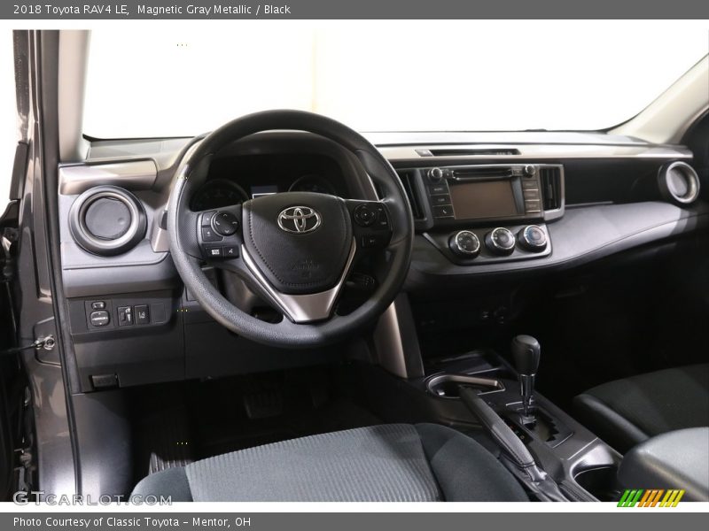 Magnetic Gray Metallic / Black 2018 Toyota RAV4 LE