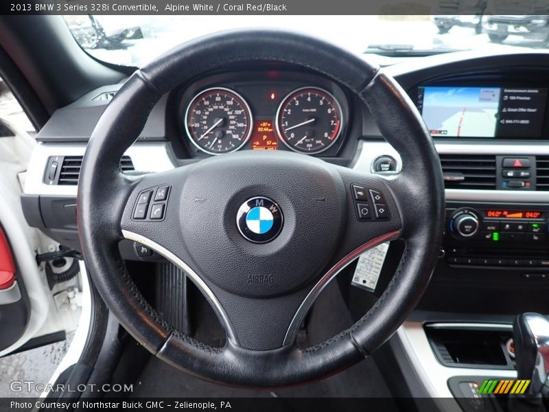 Alpine White / Coral Red/Black 2013 BMW 3 Series 328i Convertible