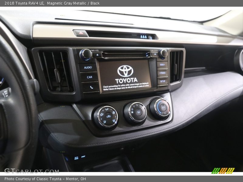 Magnetic Gray Metallic / Black 2018 Toyota RAV4 LE