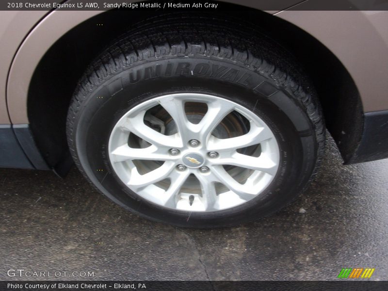 Sandy Ridge Metallic / Medium Ash Gray 2018 Chevrolet Equinox LS AWD