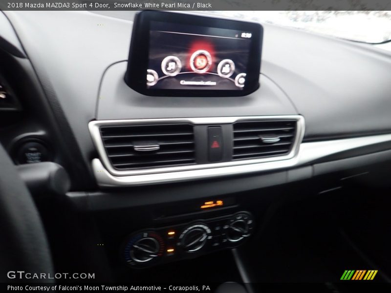 Snowflake White Pearl Mica / Black 2018 Mazda MAZDA3 Sport 4 Door