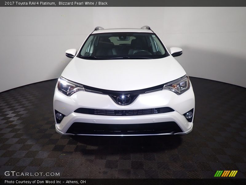 Blizzard Pearl White / Black 2017 Toyota RAV4 Platinum