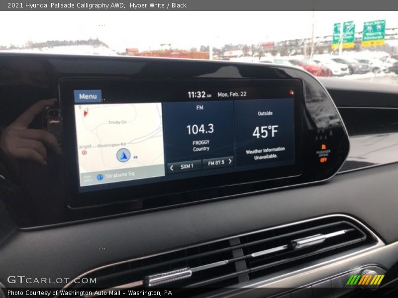 Hyper White / Black 2021 Hyundai Palisade Calligraphy AWD