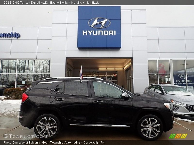 Ebony Twilight Metallic / ­Jet Black 2018 GMC Terrain Denali AWD
