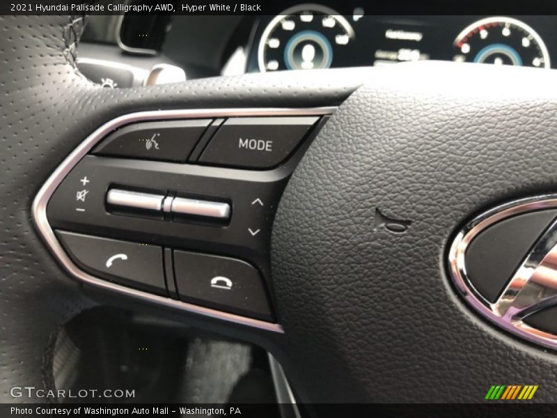 Hyper White / Black 2021 Hyundai Palisade Calligraphy AWD
