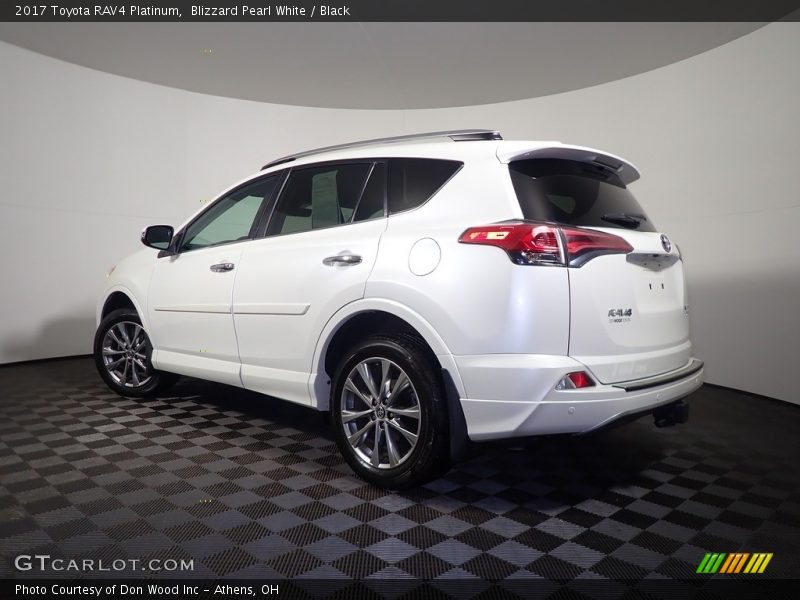 Blizzard Pearl White / Black 2017 Toyota RAV4 Platinum