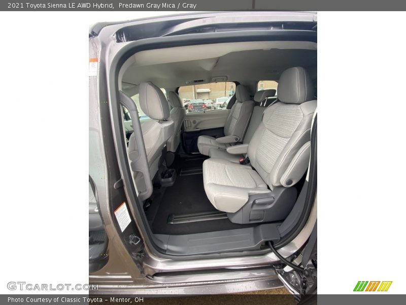 Predawn Gray Mica / Gray 2021 Toyota Sienna LE AWD Hybrid