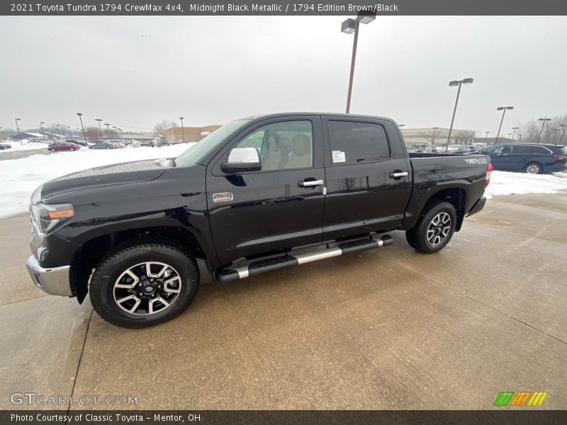 Midnight Black Metallic / 1794 Edition Brown/Black 2021 Toyota Tundra 1794 CrewMax 4x4