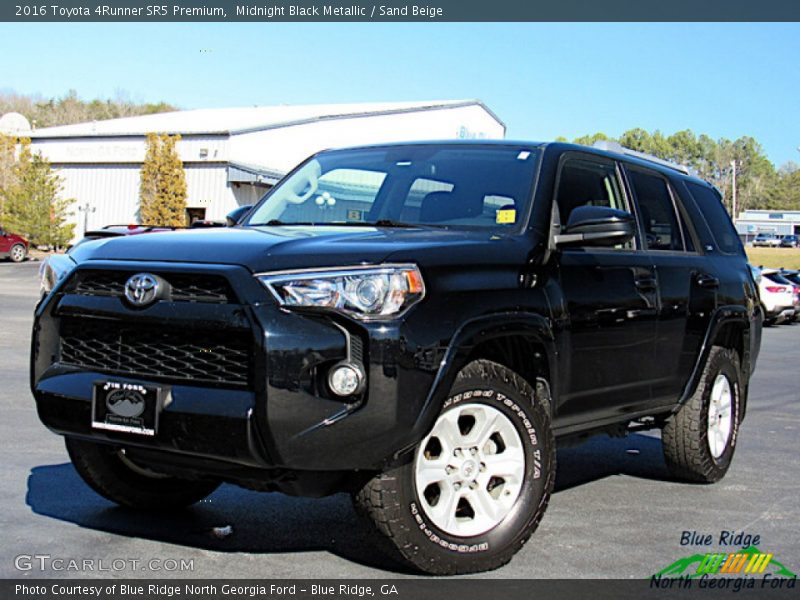 Midnight Black Metallic / Sand Beige 2016 Toyota 4Runner SR5 Premium