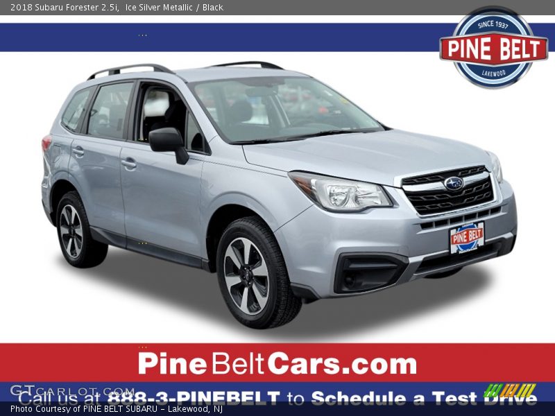 Ice Silver Metallic / Black 2018 Subaru Forester 2.5i