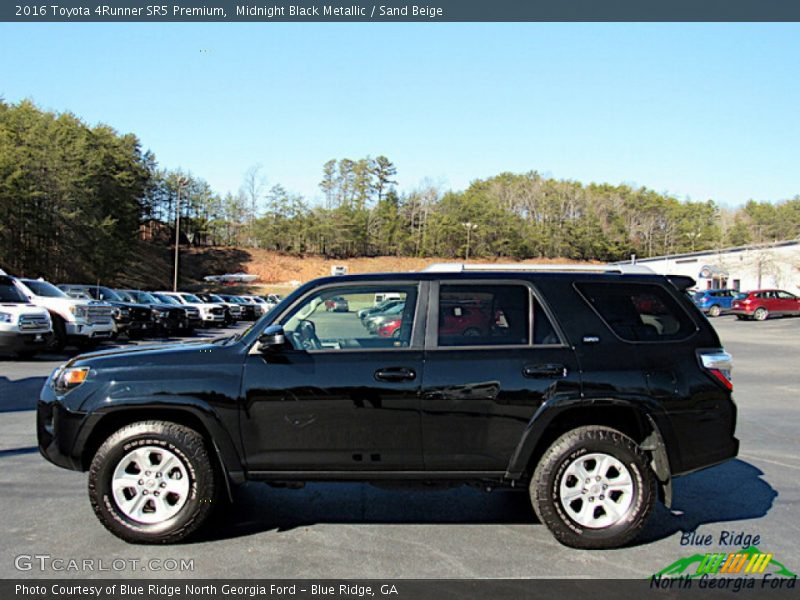 Midnight Black Metallic / Sand Beige 2016 Toyota 4Runner SR5 Premium