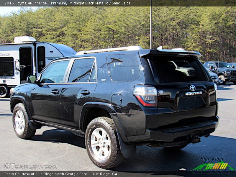 Midnight Black Metallic / Sand Beige 2016 Toyota 4Runner SR5 Premium