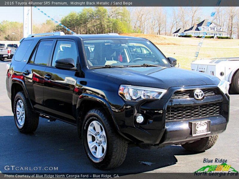 Midnight Black Metallic / Sand Beige 2016 Toyota 4Runner SR5 Premium
