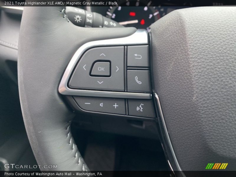 Magnetic Gray Metallic / Black 2021 Toyota Highlander XLE AWD