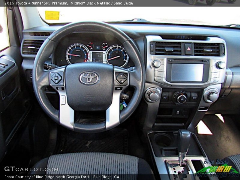 Midnight Black Metallic / Sand Beige 2016 Toyota 4Runner SR5 Premium
