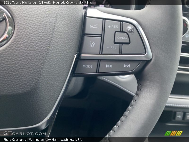 Magnetic Gray Metallic / Black 2021 Toyota Highlander XLE AWD