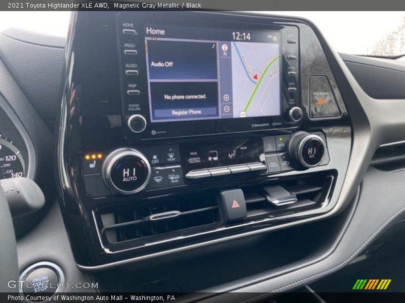 Magnetic Gray Metallic / Black 2021 Toyota Highlander XLE AWD