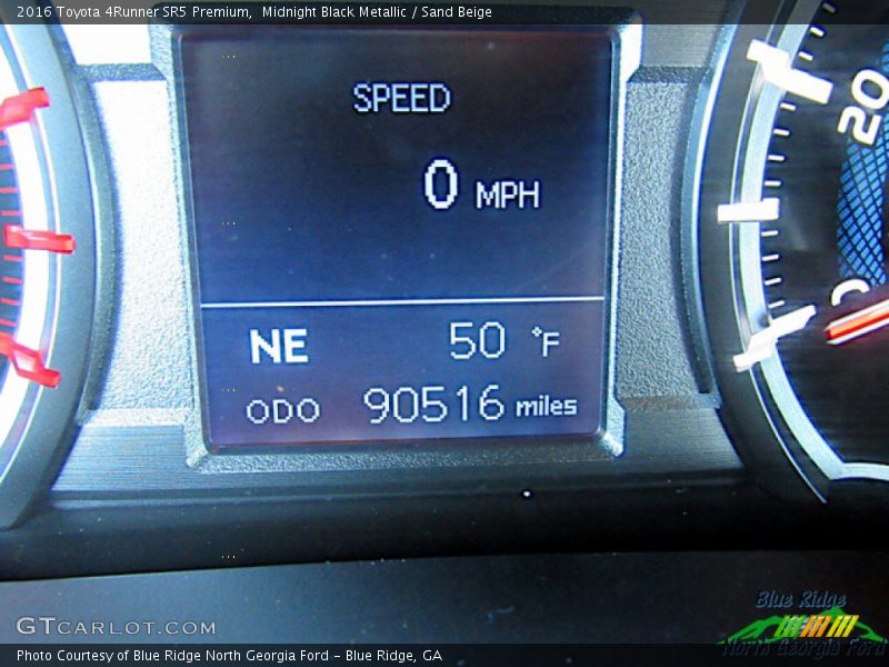 Midnight Black Metallic / Sand Beige 2016 Toyota 4Runner SR5 Premium