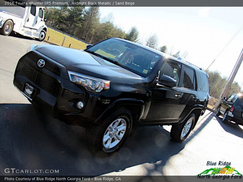 Midnight Black Metallic / Sand Beige 2016 Toyota 4Runner SR5 Premium