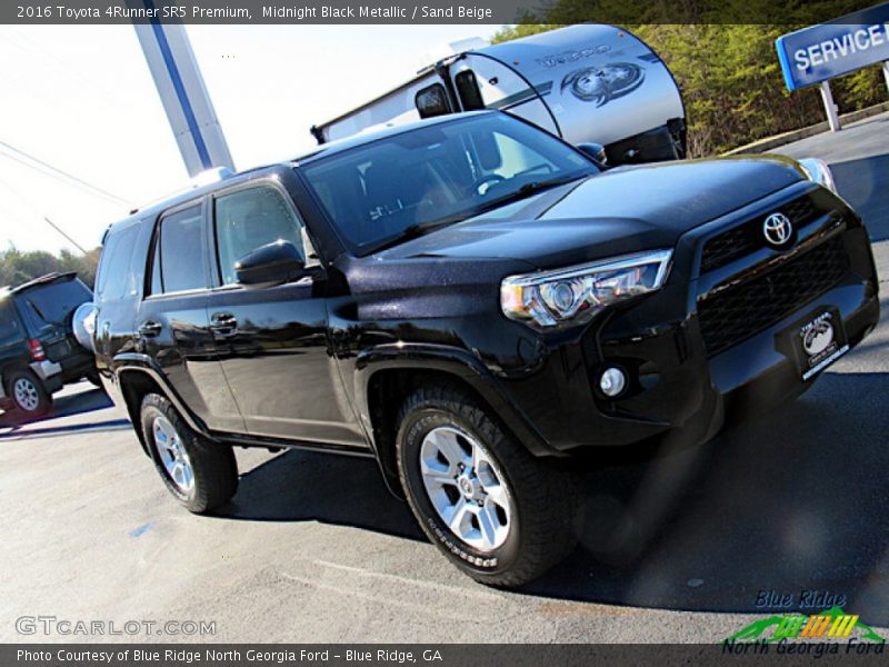 Midnight Black Metallic / Sand Beige 2016 Toyota 4Runner SR5 Premium