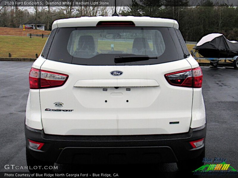 Diamond White / Medium Light Stone 2020 Ford EcoSport S