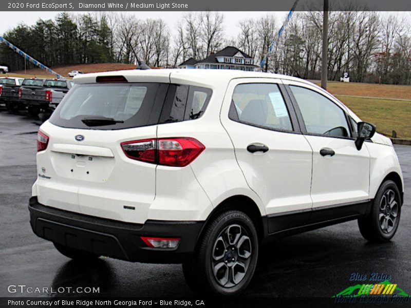 Diamond White / Medium Light Stone 2020 Ford EcoSport S