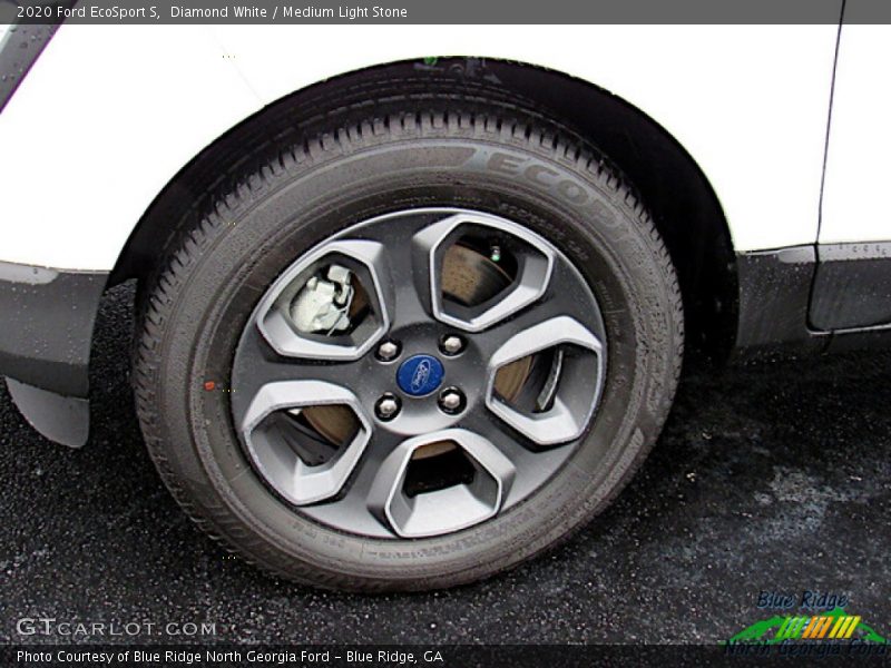 Diamond White / Medium Light Stone 2020 Ford EcoSport S