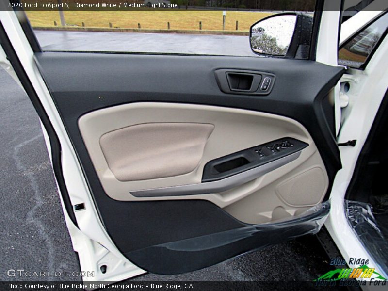 Diamond White / Medium Light Stone 2020 Ford EcoSport S