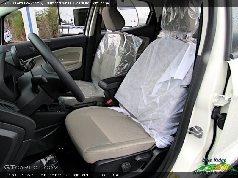 Diamond White / Medium Light Stone 2020 Ford EcoSport S