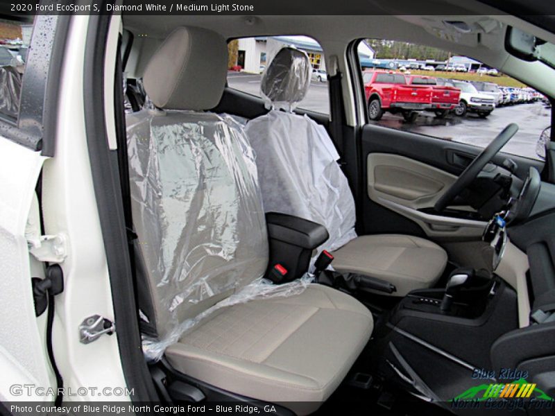 Diamond White / Medium Light Stone 2020 Ford EcoSport S