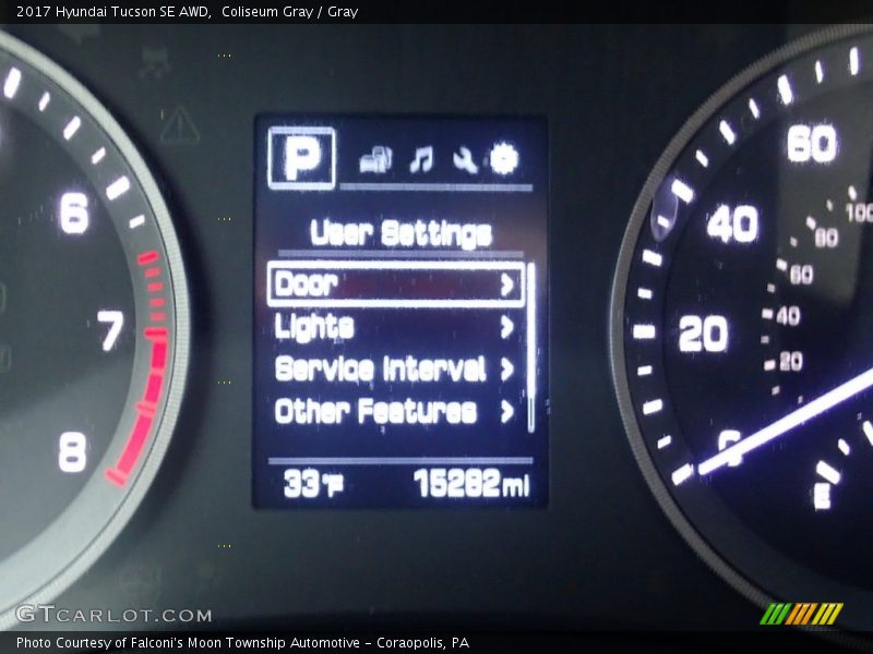Coliseum Gray / Gray 2017 Hyundai Tucson SE AWD