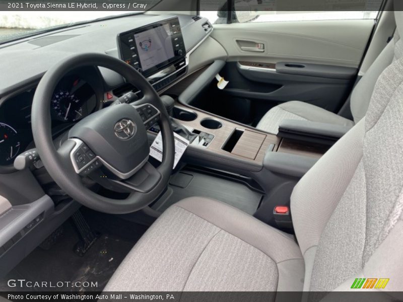 Cypress / Gray 2021 Toyota Sienna LE Hybrid